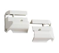 Embouts de Profil charnière 36 mm Blanc Parapress - la Paire