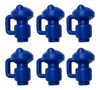 Embouts de protection Bouchons De Trampoline 6 Pièces Capuchons De Poteau Pour Les Piquets De Filet Du Trampoline Ø 28 MM, Particulièrement Robustes Capuchons D'extrémité Résistants Aux Intempéries