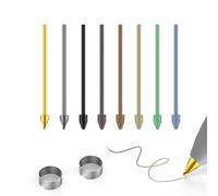 Embouts de rechange colorés en plastique/métal pour Samsung Galaxy Tab S10/S9/S8/S7/S6 Series S, stylo pour téléphone portable S25/S24/S23/S22 Ultra S, pointes/pointes + clip + boîte de rangement (2