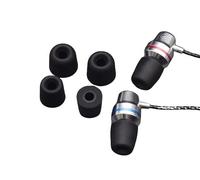 Embouts de rechange en mousse à mémoire de forme pour écouteurs 4,7-5,5 mm, moyen, 3 paires Le noir