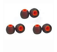 Embouts de rechange en silicone compatibles avec les écouteurs filaires JBL T110BT T115BT T120BT T180A T280A T380A, doux, antidérapant, confortable et durable, noir, L (3 paires)