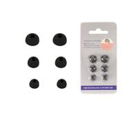 Embouts de remplacement en silicone noir pour écouteurs Bluetooth Anker Soundcore R50i/P20i - Pack de 6