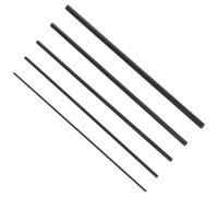 Embouts de Réparation en Fibre de Carbone Lot de 5 pour Canne à Pêche Noire