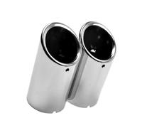 Embouts De Silencieux D'échappement 2 Pièces/ensemble Pour BMW E46 E38 E90 E60 E36 F30 F30 X3 E83 Pour Jetta MK6 Pour Golf Variant Pour Skoda 1.4T Objets Décoration(Silver)