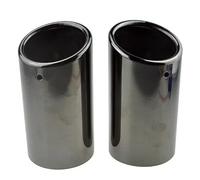 Embouts De Silencieux D'échappement 2 Pièces/ensemble Pour BMW E46 E38 E90 E60 E36 F30 F30 X3 E83 Pour Jetta MK6 Pour Golf Variant Pour Skoda 1.4T Objets Décoration(Black)