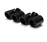Embouts De Silencieux Embout D'échappement Amélioré En Acier Inoxydable Pour Land Pour Rover Pour Defender 90 110 2020 À 2024 Mise Niveau Quad Noir