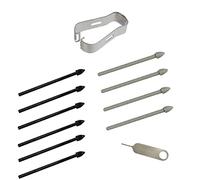 Embouts de stylet pour Samsung S7, pointes de stylet pour Samsung Galaxy Tab S7 Plus, pointes de rechange pour Samsung Galaxy Tab S7 S7 Plus (Noir)