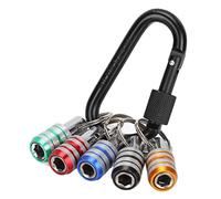 Embouts de tournevis à barre d'extension, porte-clés à tige hexagonale 1/4 po 5 pièces/ensemble pour entraînements électriques pour tournevis