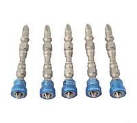 Embouts de tournevis cruciformes magnétiques, 5 pièces PH2 à 65 mm, conçus pour des applications domestiques et industrielles (bleu)