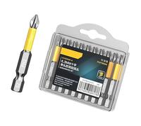 Embouts de tournevis en acier durable avec une attraction puissante et une tige texturée pour une fixation ferme Force intense Embouts antidérapants