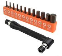 Embouts de tournevis hexagonaux de 6,35 mm de long avec fonction magnétique et composition en alliage d'acier pour une fixation fiable dans la plomberie, le CVC et les travaux d'appareils