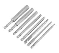 Embouts de Tournevis Magnétiques, 8pcs 100mm Longueur 1/4 Tête Hexagonale BST Embouts de Tournevis 2.5-12mm Kit de Jeu, Jeux D'embouts de Tournevis