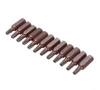 Embouts de tournevis Torx T20 fiables de sécurité 12 pièces de couleur rouge magnétique