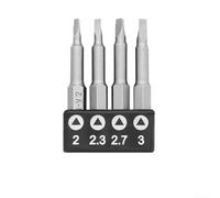 Embouts de tournevis triangulaires de type Y Type U à trois points 6,35 mm Longueur 50 mm pour réparation d'appareils et de jouets (triangle)