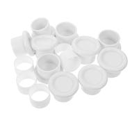 Embouts de Tringle à Rideau Antidérapants pour Tube Télescopique 29mm | Lot de 5 Sets de Sets de Ensembles, Capuchon Caoutchouc Tpr PVC et Manchon de Jonction, Blanc
