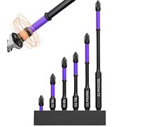 Embouts de vissage antidérapants - Embouts magnétiques de précision, embouts de vissage à couple élevé | 6PCS/1 jeu d'embouts de vissage magnétiques de haute dureté, embouts de vissage à percussion D1