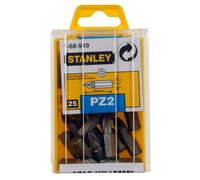 Embouts de vissage Pozidriv PZ2 25 mm - 25 pièces - 1-68-949 - STANLEY