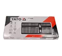 EMBOUTS DE VISSAGE YATO TORX, HEXAGONAL, CANNELÉ, KPL. 40 PC.