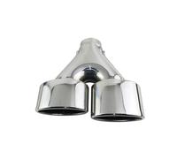 Embouts D'Échappement 1 Pièces 2.5 ''double Embout D'échappement Voiture En Acier Inoxydable Silencieux De Voiture Ovale Tuyau D'échappement Véhicule D'Échappement(EJ30215a-L)