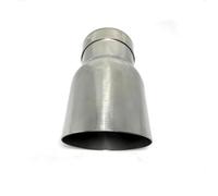 Embouts D'Échappement 1 Pièces 304 Acier Inoxydable Universel Automobile Embout D'échappement Silencieux Tuyau D'échappement Modification Voiture D'Échappement(51MM IN-76MM OUT)