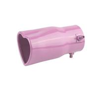 Embouts D'Échappement 1 Pièces Universel En Acier Inoxydable En Forme Coeur Queue Gorge 63mm/2.5 ''tuyau D'échappement Silencieux Voiture Silencieux Queue Gorge Embout Echappement(Pink)