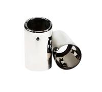 Embouts D'Échappement 2 Pièces/ensemble 7.6cm/2.99in En Acier Inoxydable Silencieux D'échappement De Voiture Tuyaux Couvre Pour A1 A3 A4 TT 2009-2015 D'Échappement(Silver-8cm)