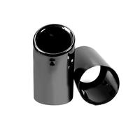 Embouts D'Échappement 2 Pièces/ensemble Pour VW Pour PASSAT 7.6 Cm/2.99in Couvercles De Tuyaux De Silencieux D'échappement Voiture En Acier Inoxydable D'Échappement(Black-8.9cm)