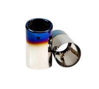 Embouts D'Échappement 2 Pièces/ensemble Pour VW Pour PASSAT 7.6 Cm/2.99in Couvercles De Tuyaux De Silencieux D'échappement Voiture En Acier Inoxydable D'Échappement(Toasted Blue -8cm)