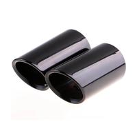 Embouts D'Échappement 2 Pièces/ensemble Pour VW Pour PASSAT 7.6 Cm/2.99in Couvercles De Tuyaux De Silencieux D'échappement Voiture En Acier Inoxydable D'Échappement(Black- 7cm)