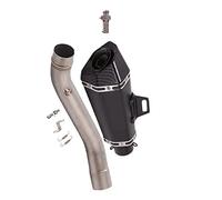 Embouts D'échappement De Moto 51mm Silencieux Slip on Middle Link Pipe avec DB Killer Évasion en Acier Inoxydable pour Kawasaki Z750 2004 2005 2006 2007 2008