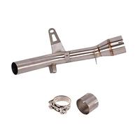 Embouts D'échappement De Moto Supprimer Catalyseur Tuyau D'échappement Mi Lien Tuyau Silencieux Pare-Chaleur pour Kawasaki pour Z900RS 2017-2020 Tuyau De Silencieux D'échappement(Catalyst Delete)