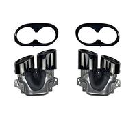 Embouts d'échappement de Silencieux de Pare-Chocs arrière de Voiture pour Mercedes Benz Classe A CLA W177 C118 A35 CLA35 AMG 2020 2021 2022 2023 2024 Up to A45 CLA45 AMG,Black