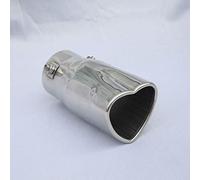 Embouts d'échappement, embout de silencieux d'échappement de voiture universel en forme de coeur, embouts d'échappement en acier inoxydable, embout d'échappement d'entrée 2.5, accessoires de voiture