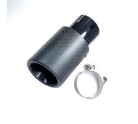 Embouts d'échappement Embout d'échappement de voiture, noir inox + fibre de carbone mate