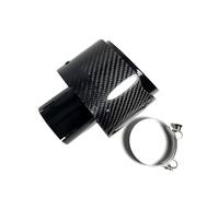 Embouts D'éChappement Embout D'échappement Universel Simple, Silencieux En Fibre De Carbone Noir Brillant, Pot(ID 67MM-OD 89MM)