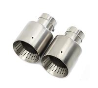 Embouts D'échappement Embout Silencieux D'échappement Universel Acier Inoxydable Mat 60Mm 63Mm pour GTI MK7 pour Golf 7 Silencieux D'échappement(ID60MMOD101MM)