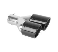Embouts D'échappement Embout Silencieux D'échappement Universel Fibre Carbone Brillant Forme Double Sortie Voiture Embout Echappement