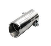 Embouts D'échappement Embout Silencieux D'échappement Universel Pour Voiture Inoxydable Bouche Plat Pour Remplacement Tube Queue Tuyau Arrière Voiture(A)