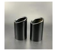 Embouts D'échappement Embouts Silencieux D'échappement Arrière sans Perçage en Acier Inoxydable pour X3 F25 pour XDrive 28i 2010-2018 Embout Echappement(Black 2pc)
