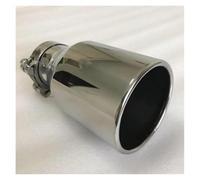 Embouts D'Échappement Grand Diamètre 115mm 45 Pouces Simple Bord Plat Universel Silencieux Queue Gorge Modification Voiture Tuyau D'échappement D'Échappement(57MM IN-115MM OUT)