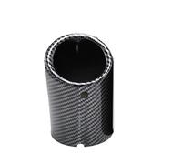 Embouts D'échappement Lot 2 Embouts D'échappement Voiture Pour VW Pour Tiguan Pour Passat B7 CC A4 B8 A3 A1 Q5(76mm-carbon-1pc)