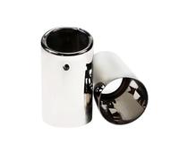 Embouts D'Échappement Lot De 2 Tuyaux D'échappement Acier Inoxydable 70 Mm Adaptés POUR VW POUR Golf 7 2013-2015 Décoration Extérieure Modifiée(Argent)