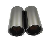 Embouts D'Échappement Lot De 2 Tuyaux D'échappement Acier Inoxydable Pour BMW Série 3 318i 320i 325i 328i 316i Décoration Silencieux 70 Mm(Black 2pcs)