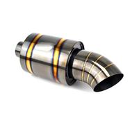 Embouts D'échappement Motos Voiture Silencieux De Tuyau De Queue D'acier Inoxydable Sortie D'échappement Réglage Course Universelle Embout Pot D’Échappement(A without vortex)