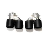 Embouts d'échappement Paire D'embouts D'échappement En Fibre De Carbone Pour BMW G22 G23 M440i 2021-2022, Système D'échappement Double Embout Silencieux Simulateur Sifflet(Carbon Fiber F)