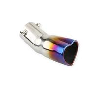 Embouts D'échappement Pièces Détachées Forme Cœur Accessoires Embouts D'échappement Argentés Colorés Acier Inoxydable 25 Pouces Silencieux Embout Echappement(Burnt Blue)