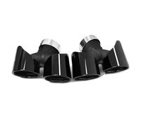 Embouts D'échappement Pour 911 Carrera 991.2 NON-PSE 2017 2018 2019 Buse De Tuyau D'échappement Quad 304 Embouts En Acier Inoxydable Embout Silencieux Noir(Black)