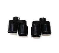 Embouts D'échappement Pour BMW G20 G21 330i 330d 330e Embout D'échappement Quadruple Fibre Carbone Système Silencieux Buse Tuyau Réglage(Le noir)