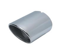 Embouts D'éChappement pour Toyota pour RAV4 2019 2020 2021 2022 2023 2024 Accessoires De Voiture Embout D'échappement Enjoliveur D'échappement(Silver)