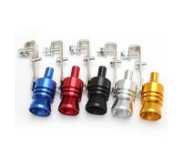 Embouts D'échappement Sifflet Universel Aluminium Pour Silencieux D'échappement Turbo Sound Embout Soupape Décharge Voiture Simulateur Whistler(Red-L)